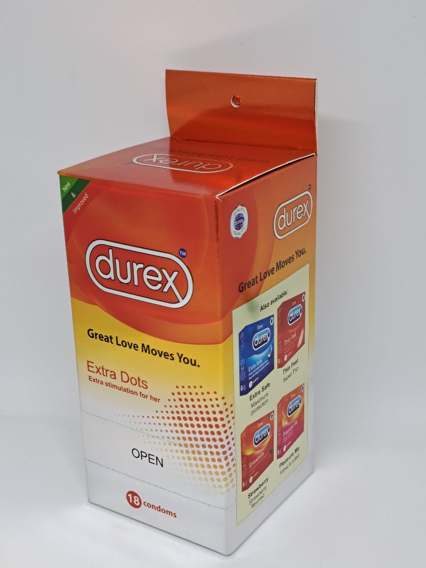 Durex Extra Dots 18 Pcs Condom